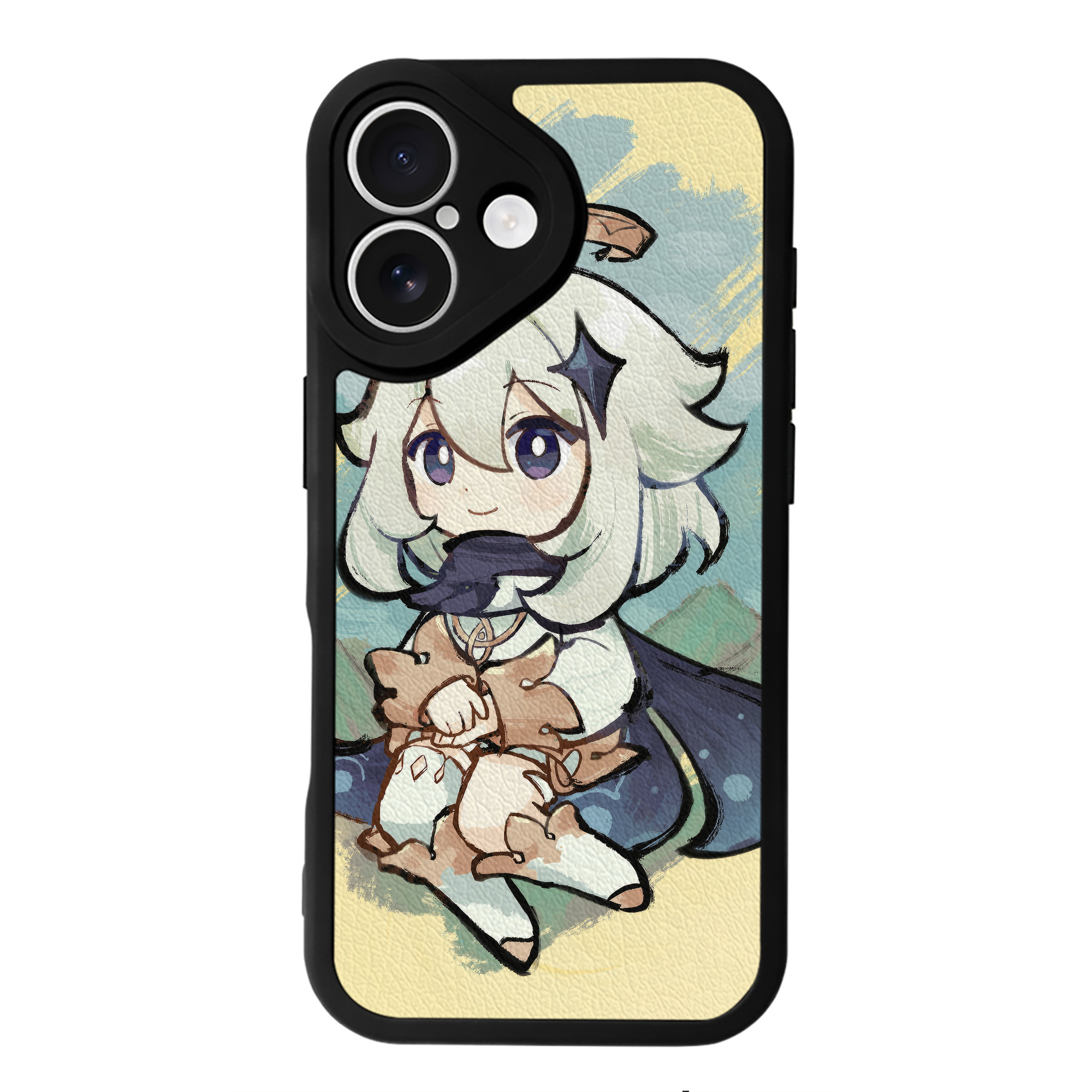 げんし神 genshin 【iPhone 16シリーズ対応】シリコンスマホケース（レザー調） 材質：シリコン